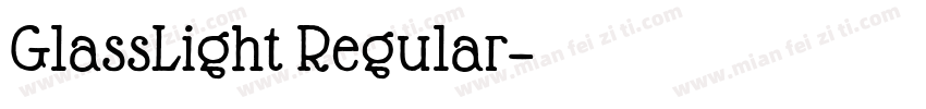 GlassLight Regular字体转换